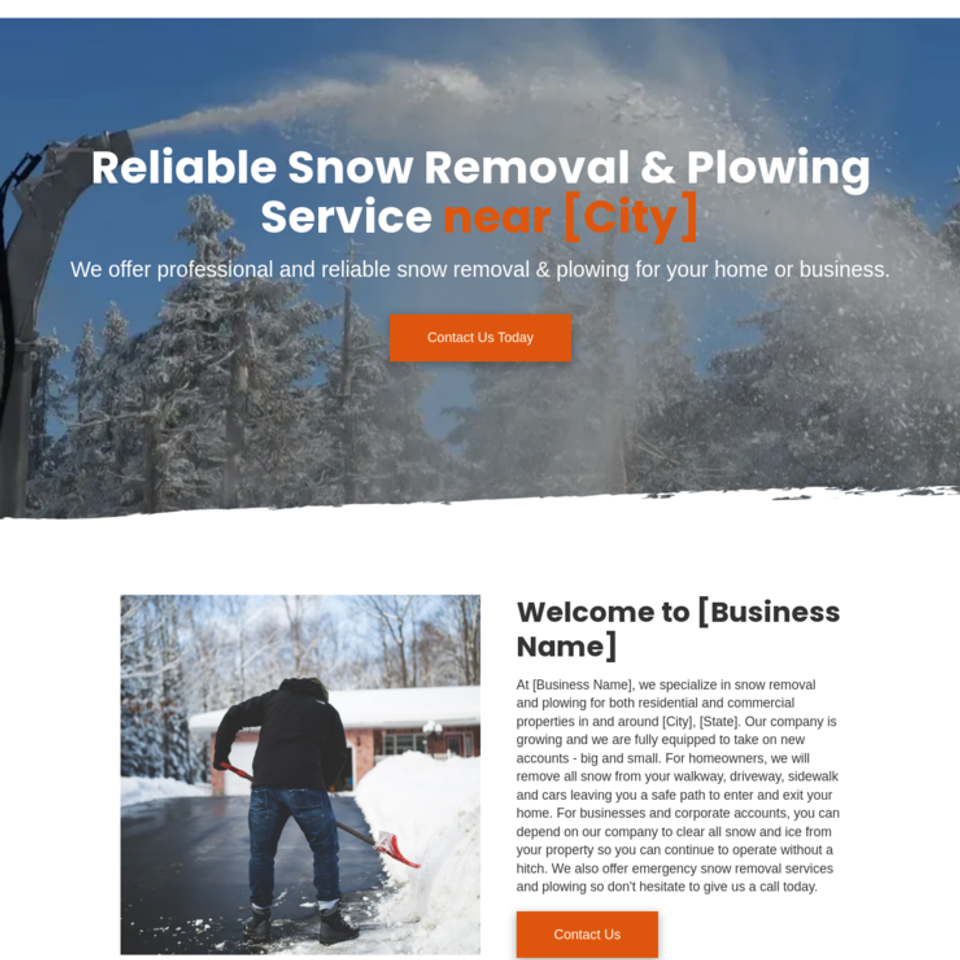 Snow removal service