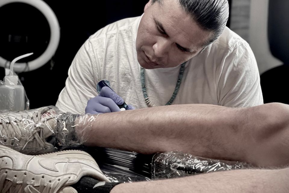 Img adrian tattooing calf