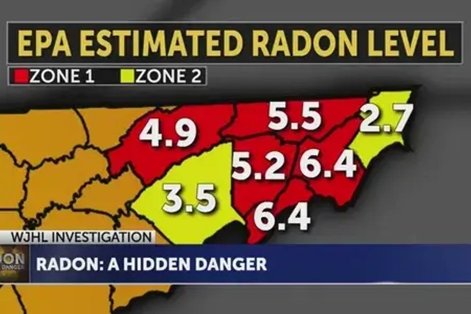 Radon Levels in Northeast TN