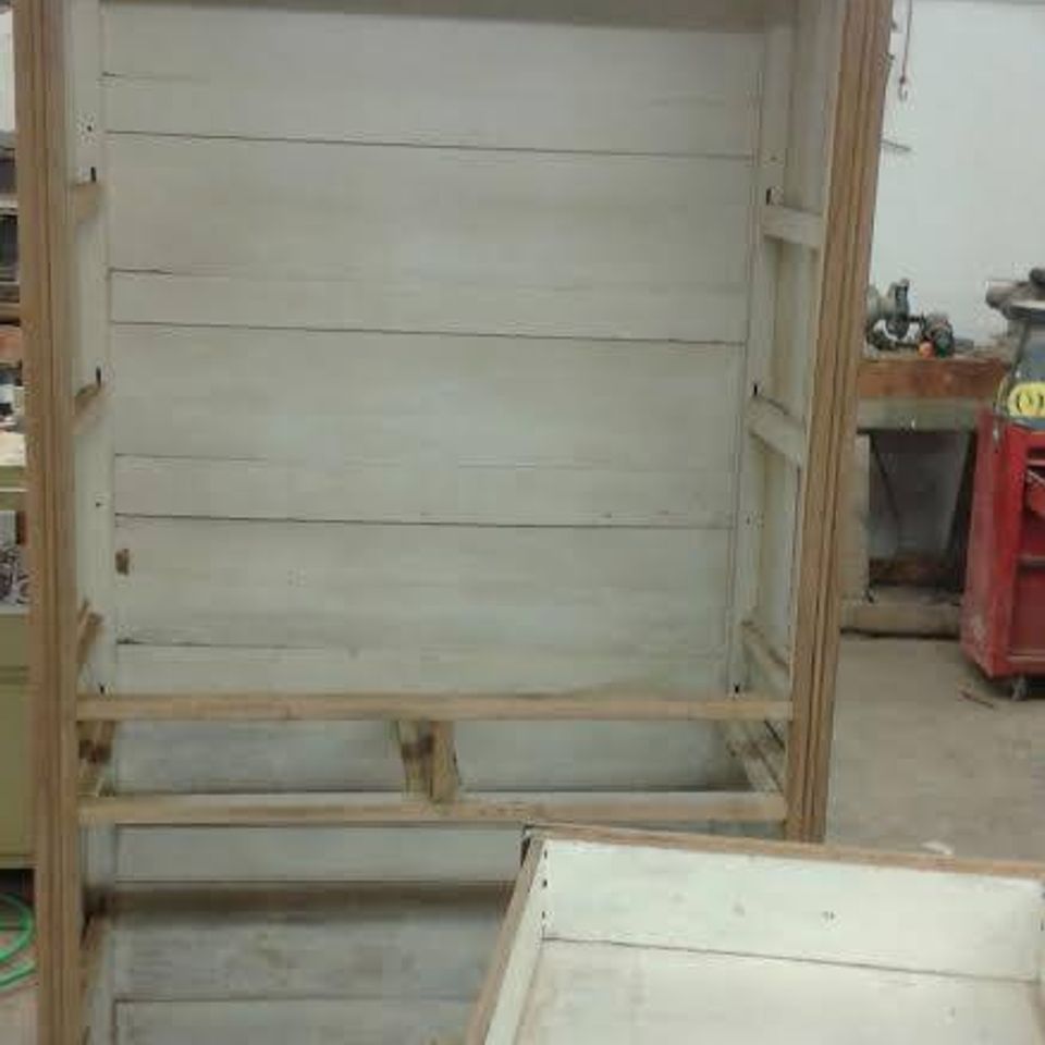 Before picture of hutch