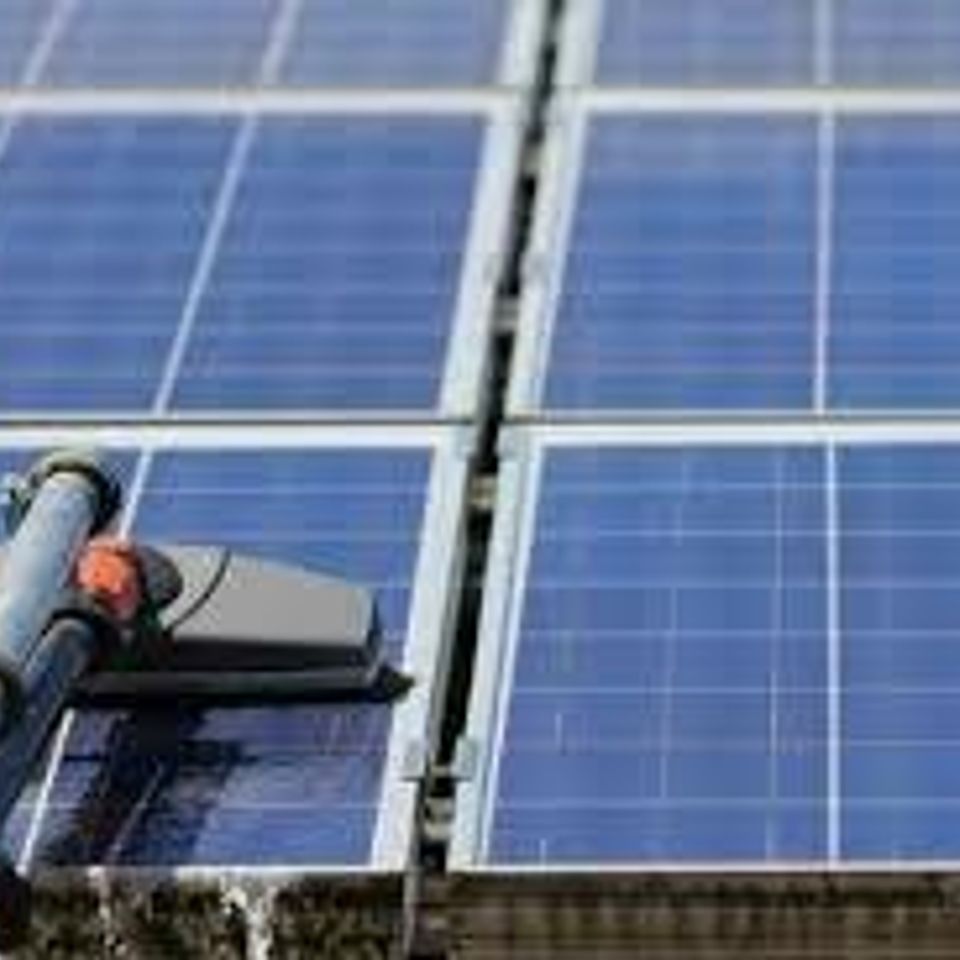 Solar panel cleaning