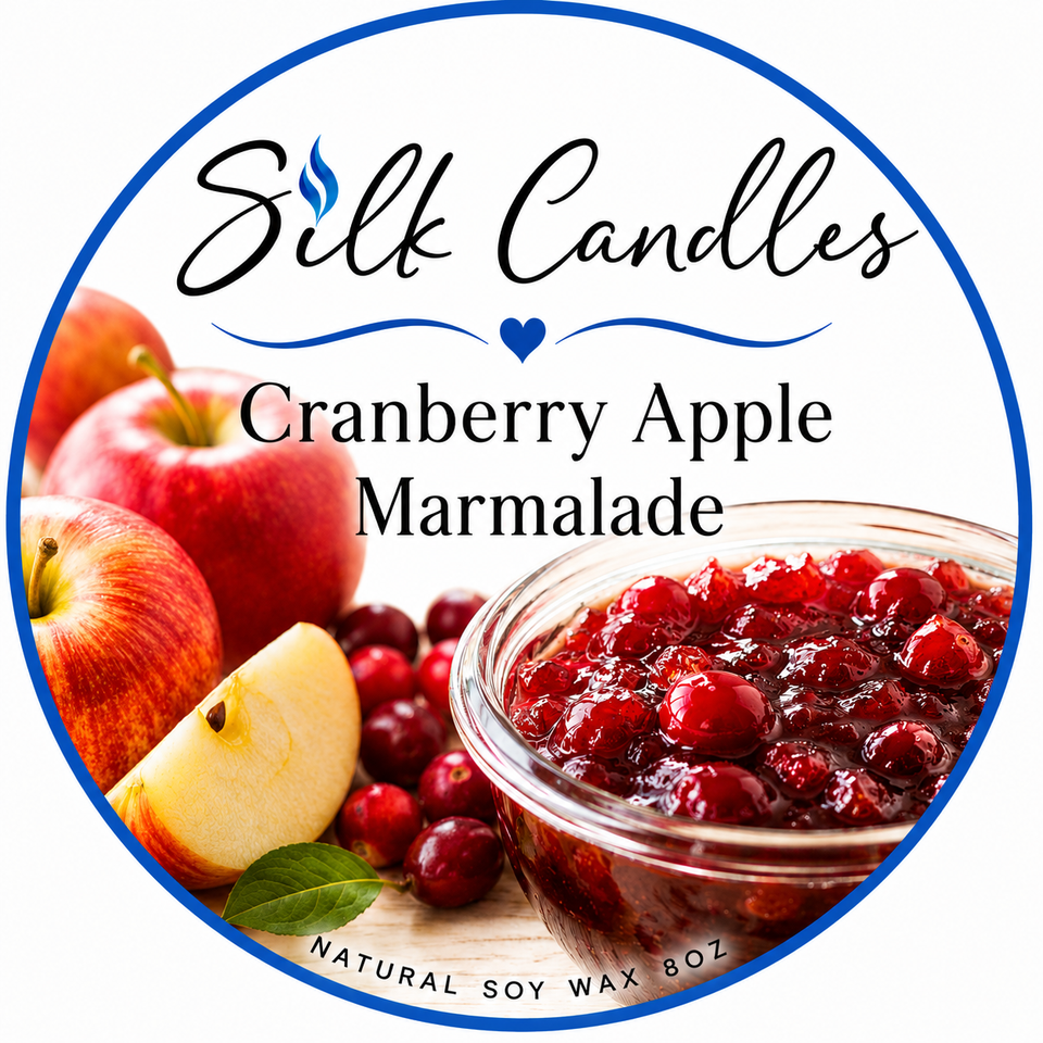 Cranberry apple marmalade color label