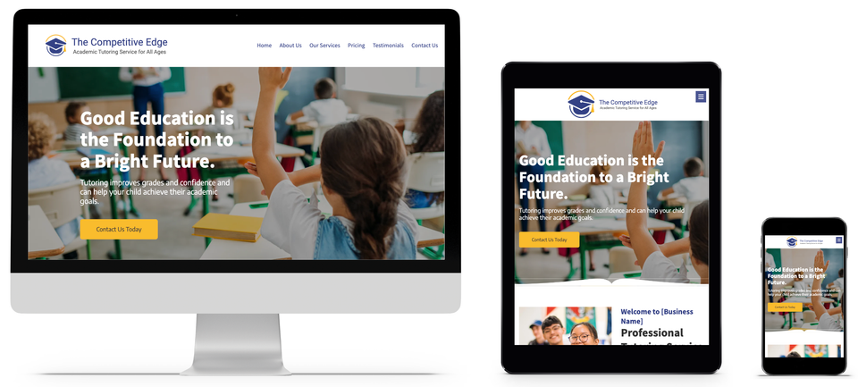 Academic tutoring service website design