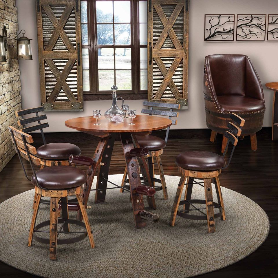 Rustic barrel room