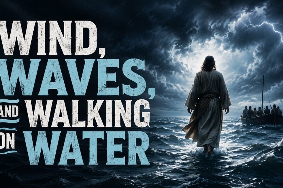 Wind waves and walking on water