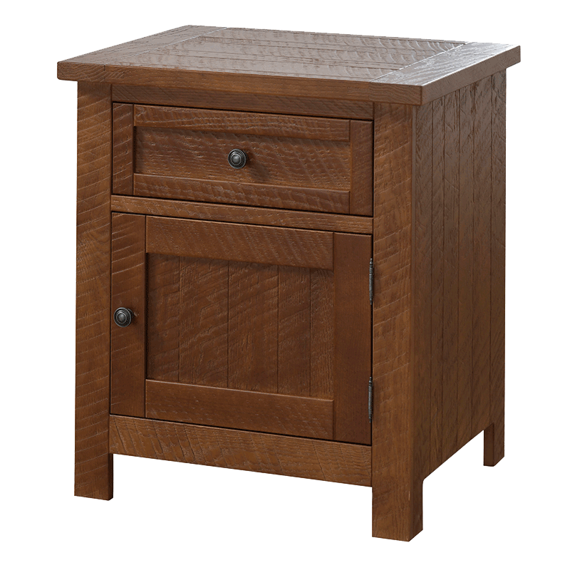 Trf timber lake 1 drawer nightstand w door