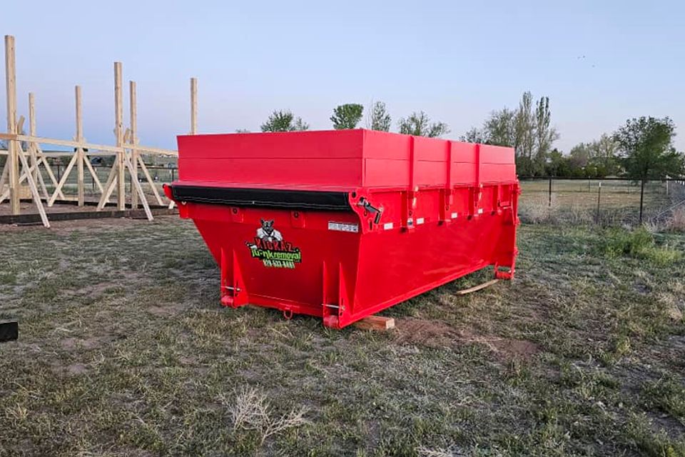 Dumpster at construction site