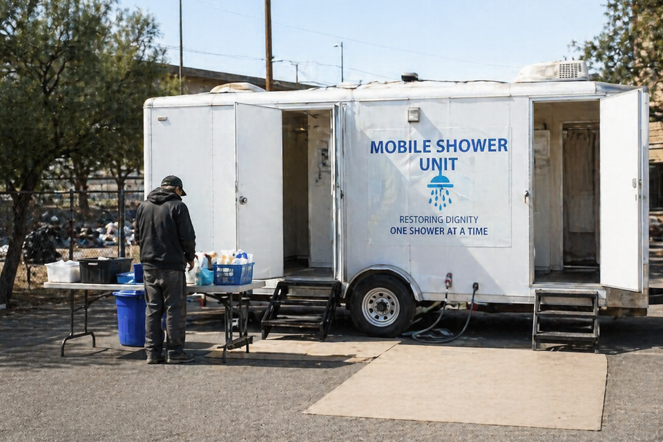 Mobile shower image