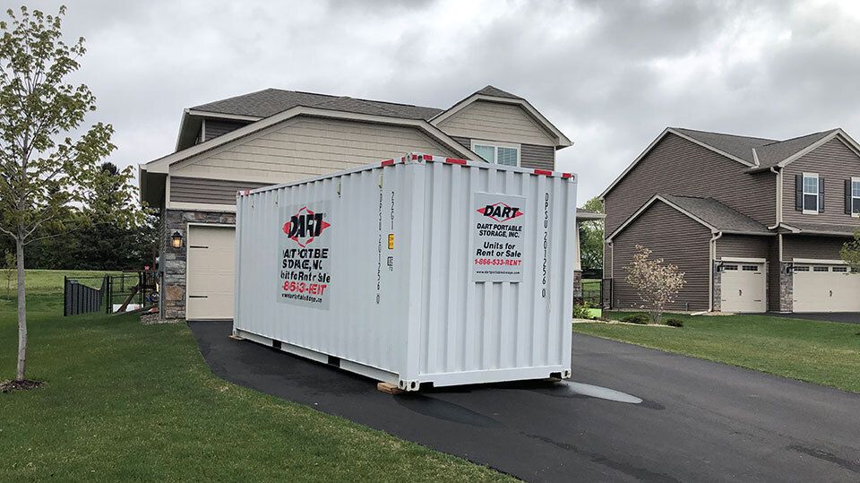 Storage container driveway