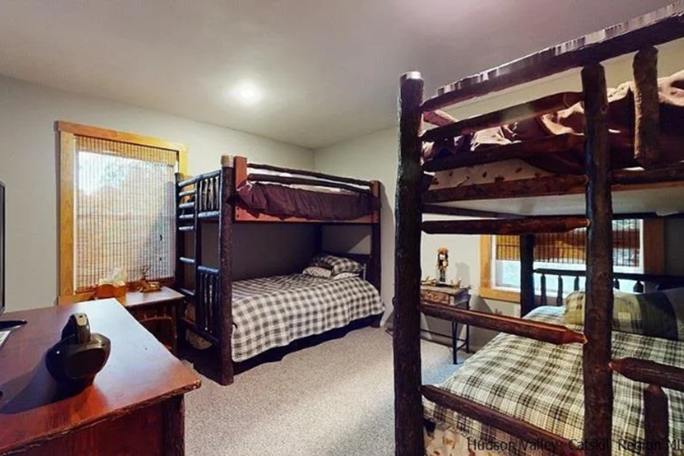 Quad twin size bunk bed room with shared bathroom 1849 each