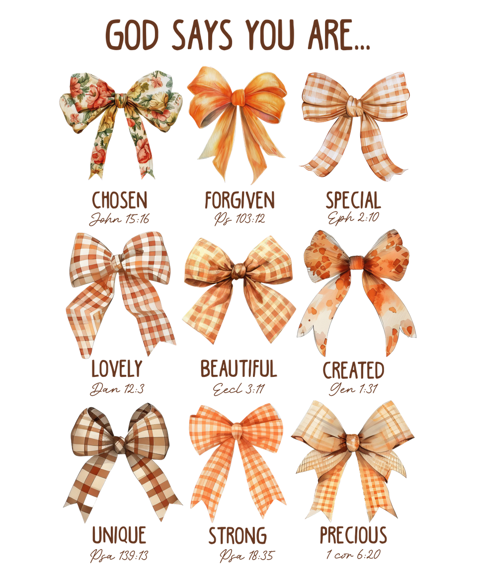 Faith   coquette god says you are bows