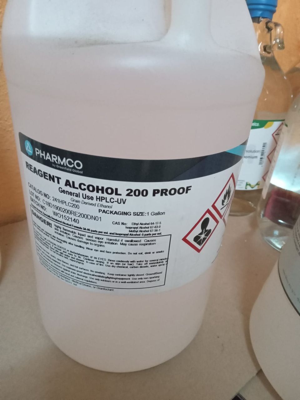 Reagent alcohol 200 proof 