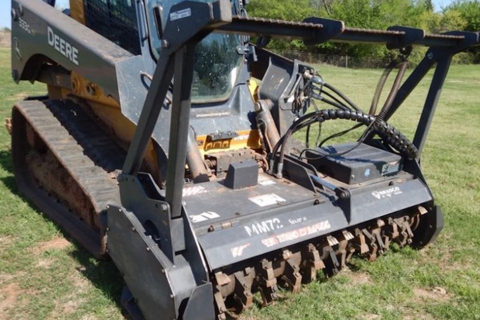 Mulcher on bobcat