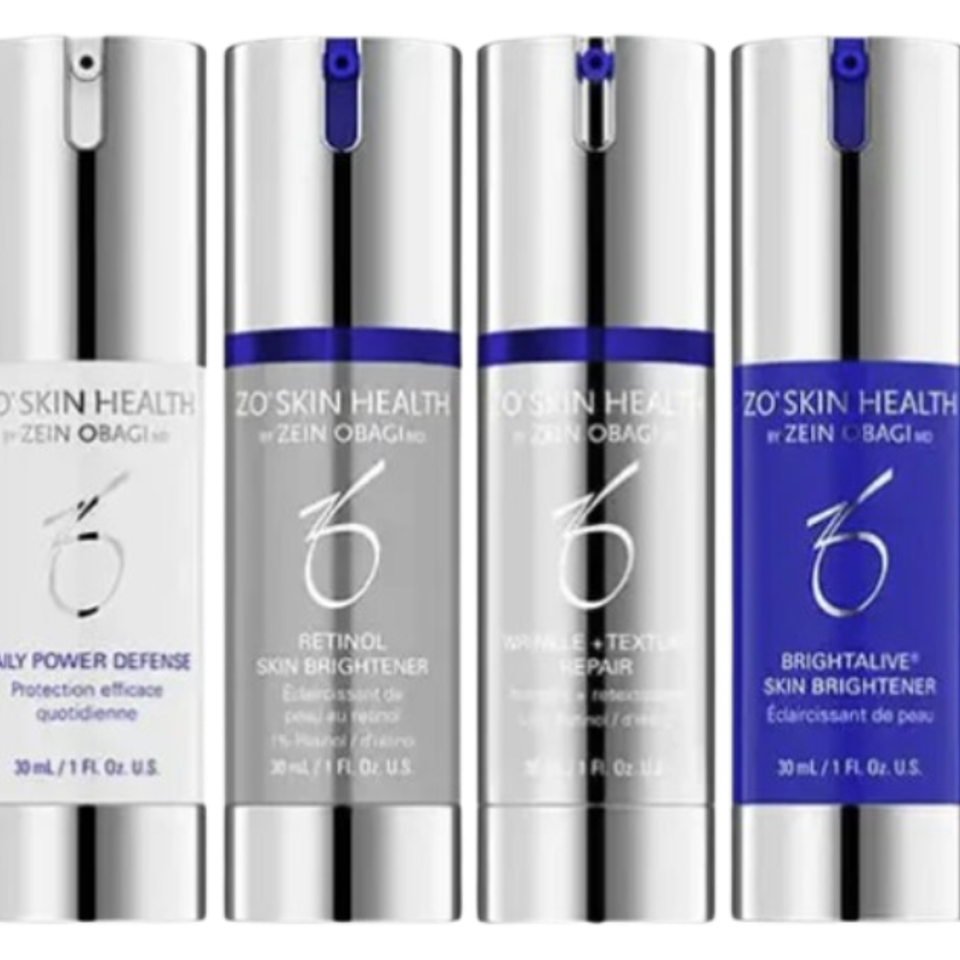ZO Skin Health Daily Power Defense and brightening products at Marjan Spa Fair Oaks CA