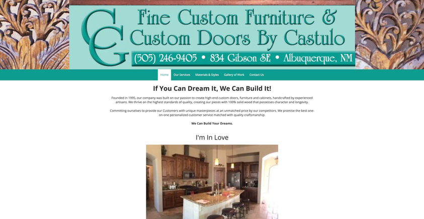 Customfurnitureanddoors website