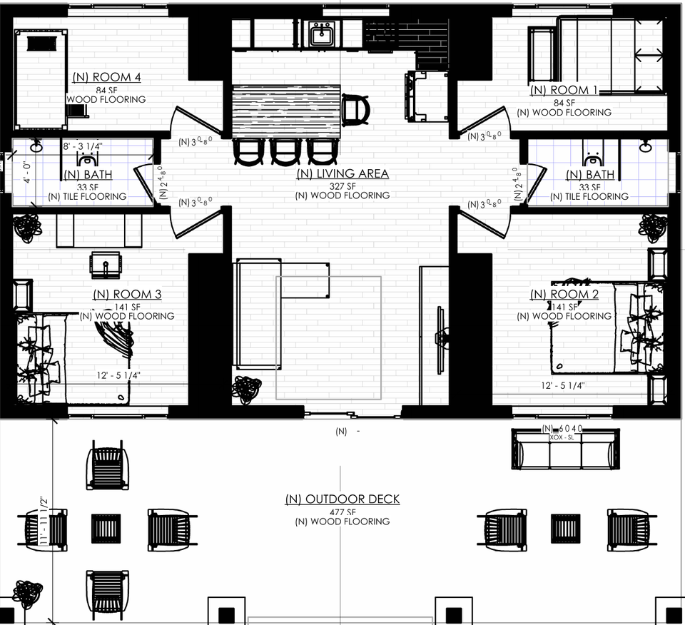 3 container build floorplan
