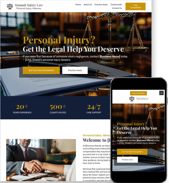 attorney website design and SEO