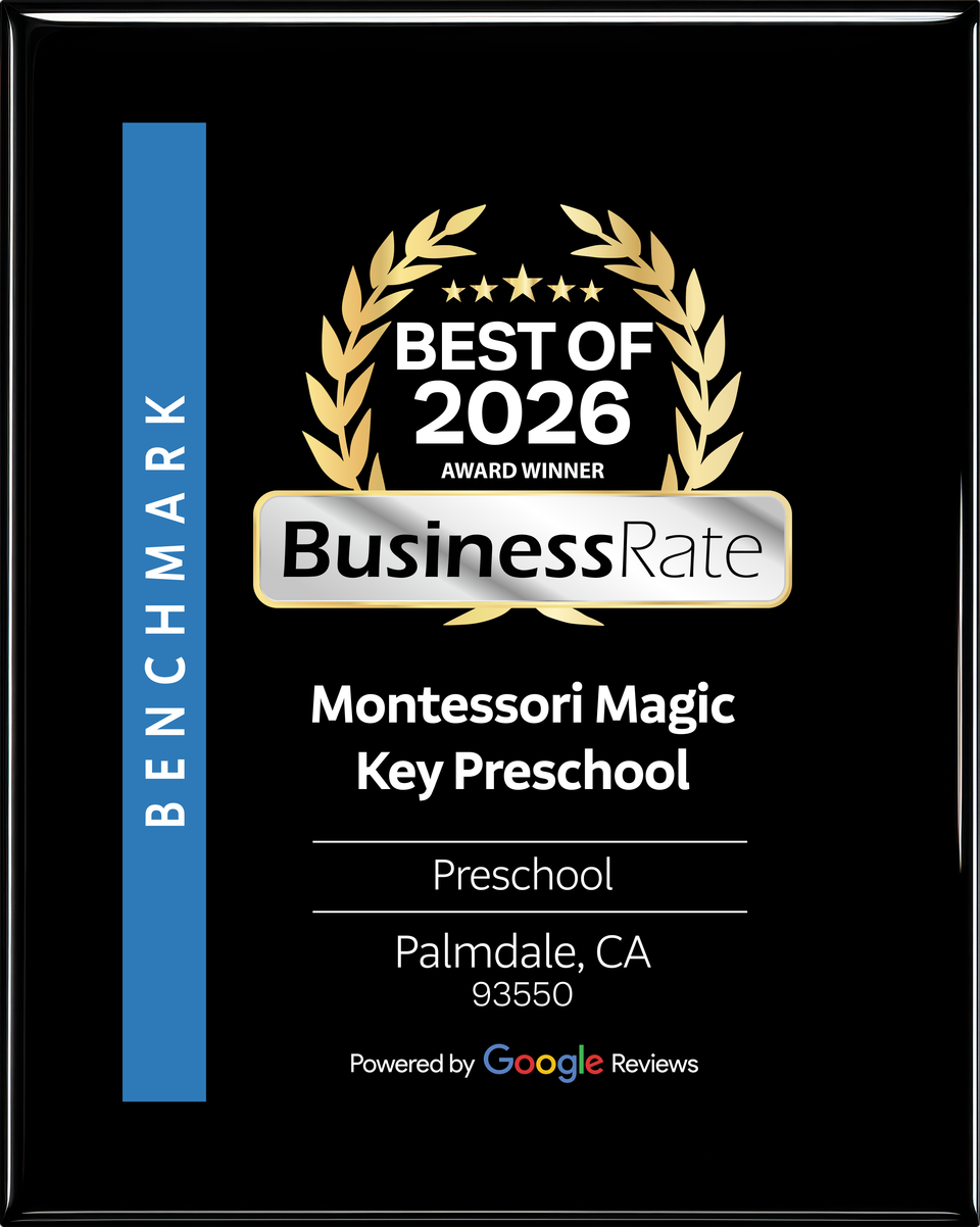 BusinessRate 2026 recognition award plaque for Montessori Magic Key