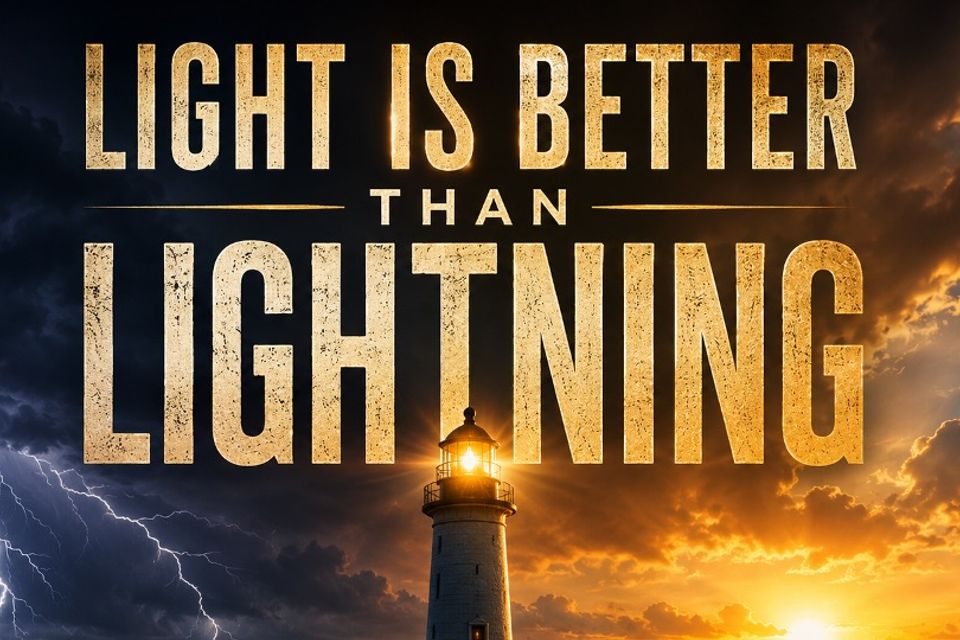 Light is better than lightning