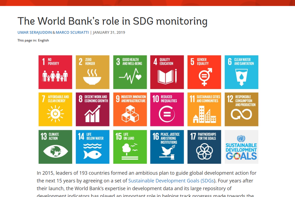 World bank group sdg 2