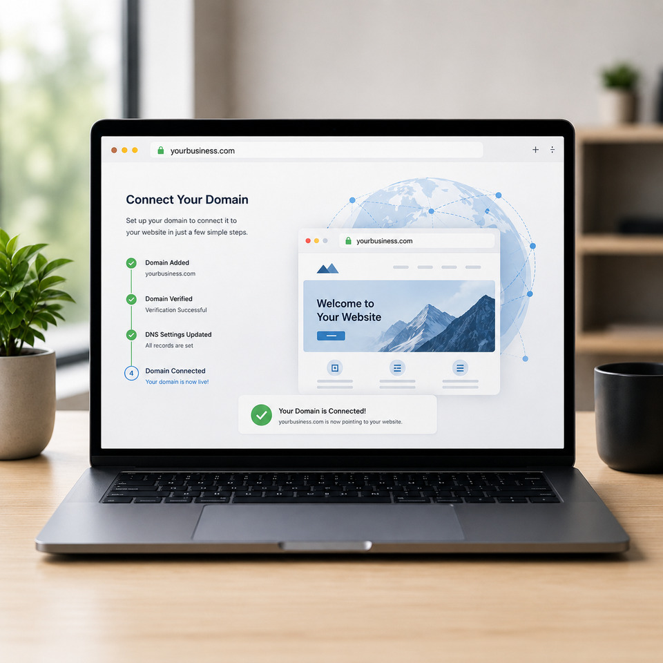 Domain setup interface