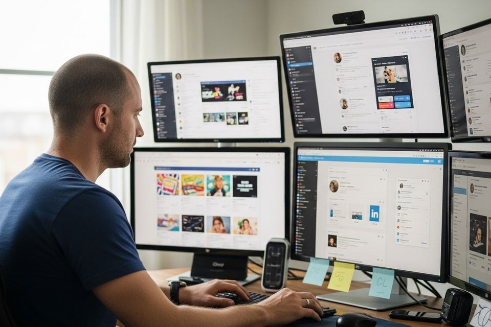 Managing social media pages