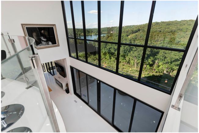 Symphony house 2 story window view