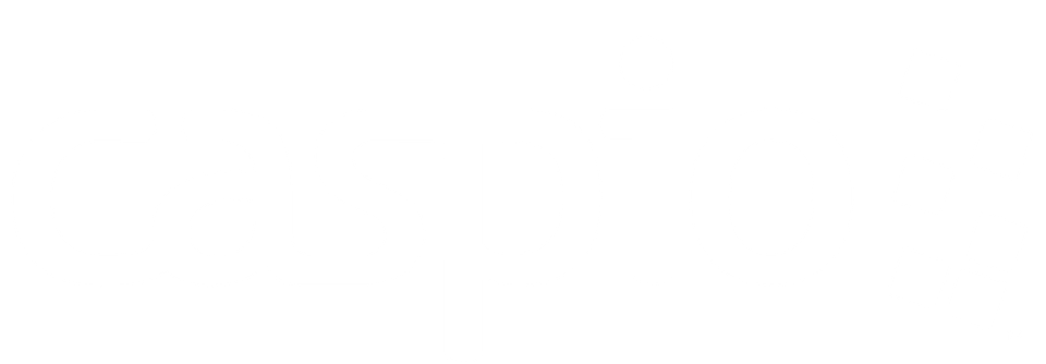 Caspio logo 2018 white