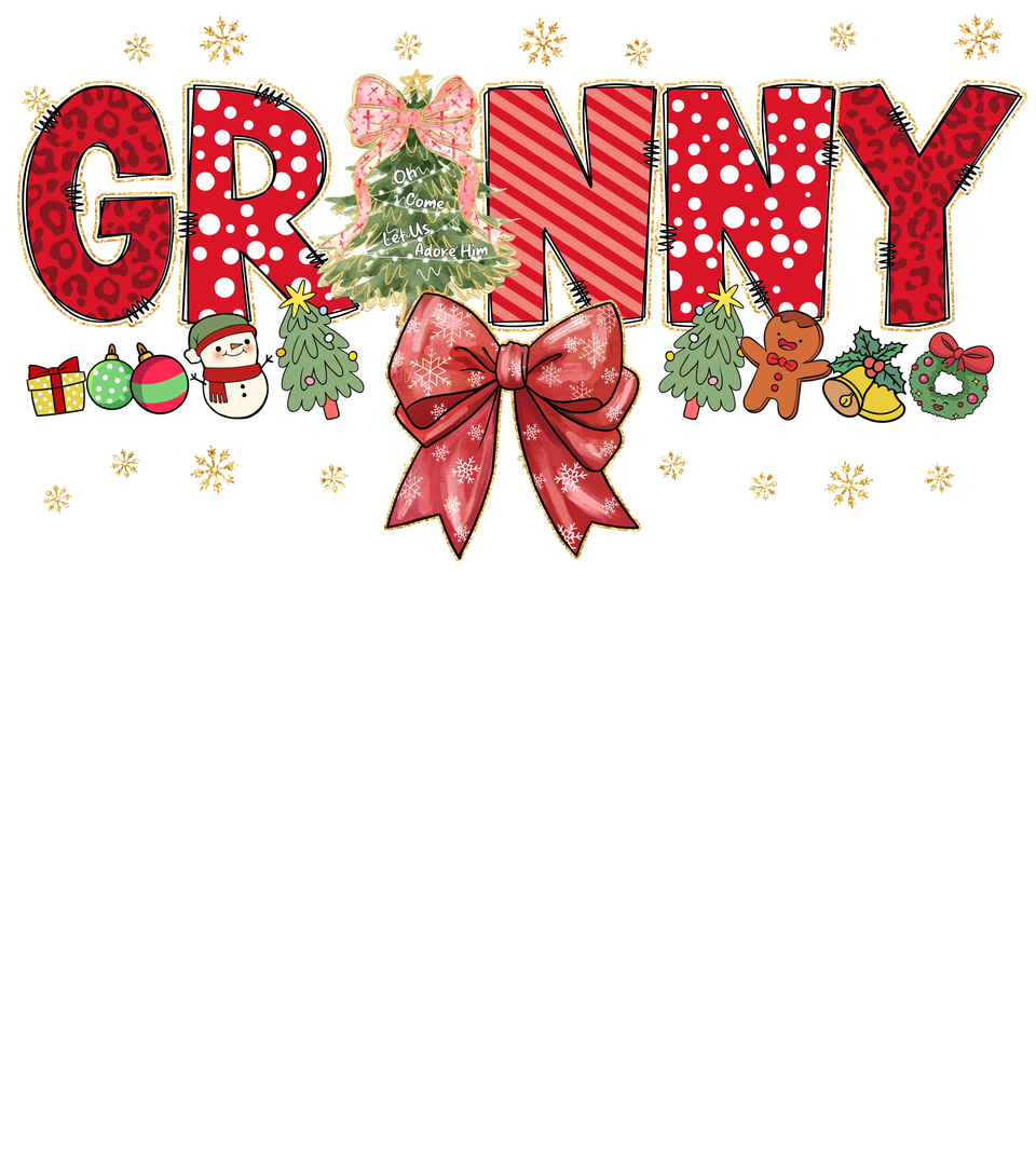 Seasons   christmas family bow granny