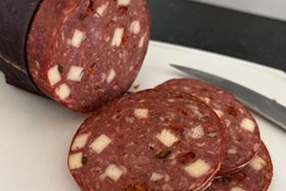 Summer sausage salsa and pepper jack