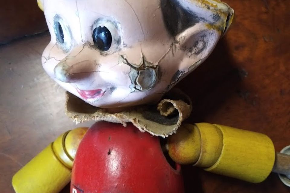 Pinochio doll before