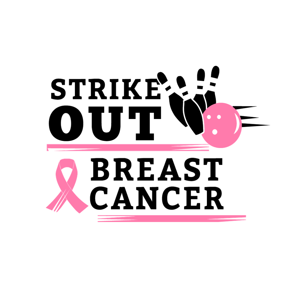 Bowling   breast cancer black png 01 01