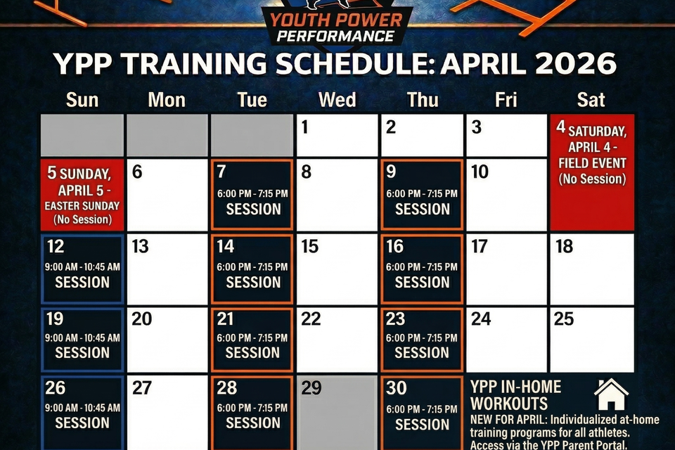 April training schedule