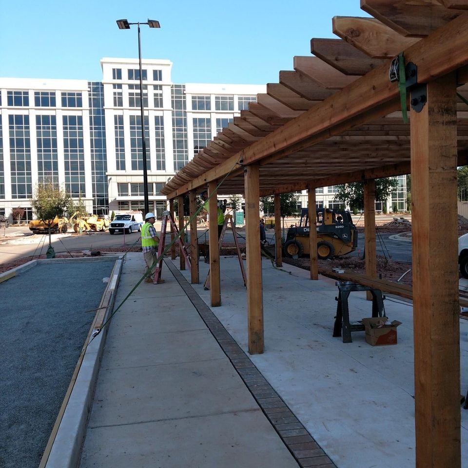 Cedar posts and beams