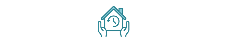 Clock representing 24-hour home care services