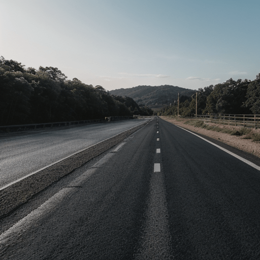 a country road that needs subgrade maintenence