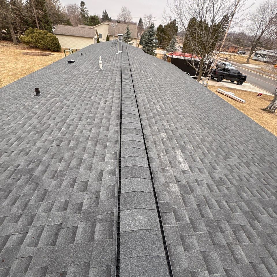 Roofing contractor appleton wi roof replacment appleton wi gaf timberline hdz charcoal shingle