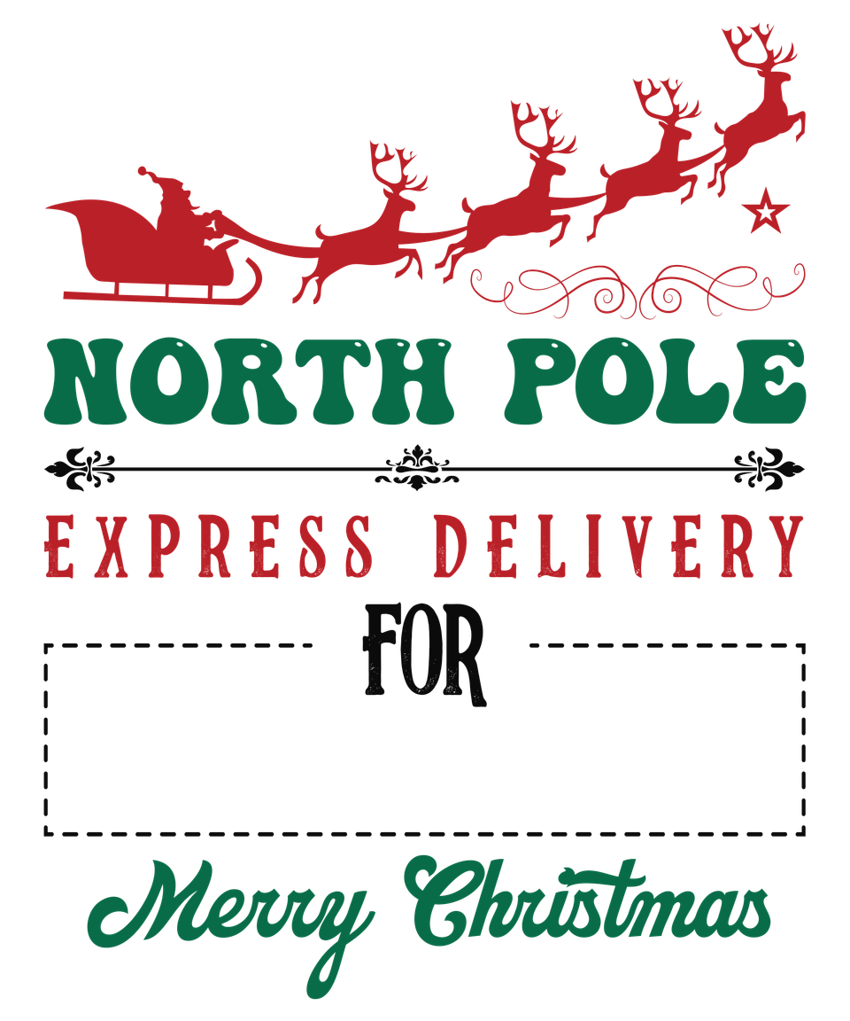 Seasons   christmas santa sack north pole express delivery 01 color