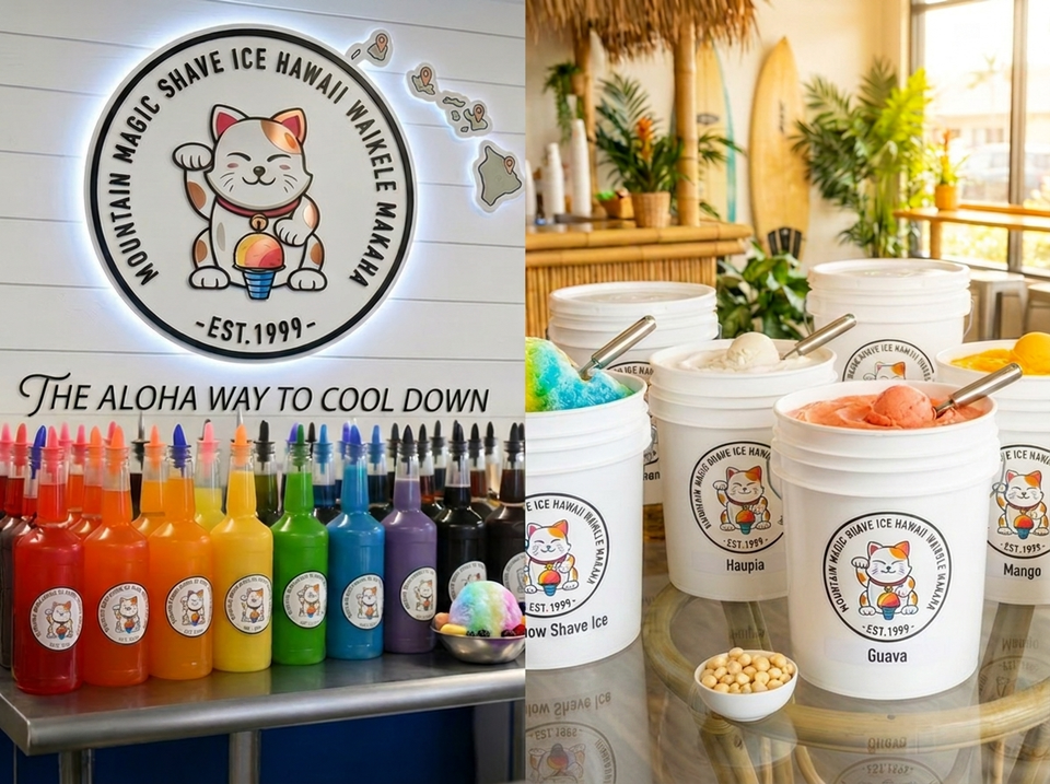 Bulk syrup and ice cream