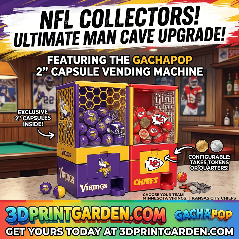Gachapop vending nfl2 3dprintgarden