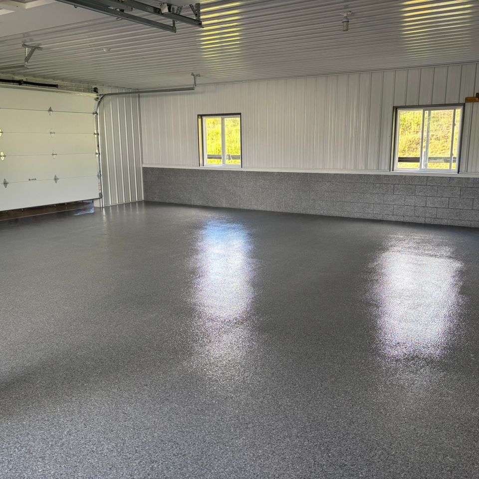 Epoxy flooring work done by Floorific Creations in Northeast Ohio
