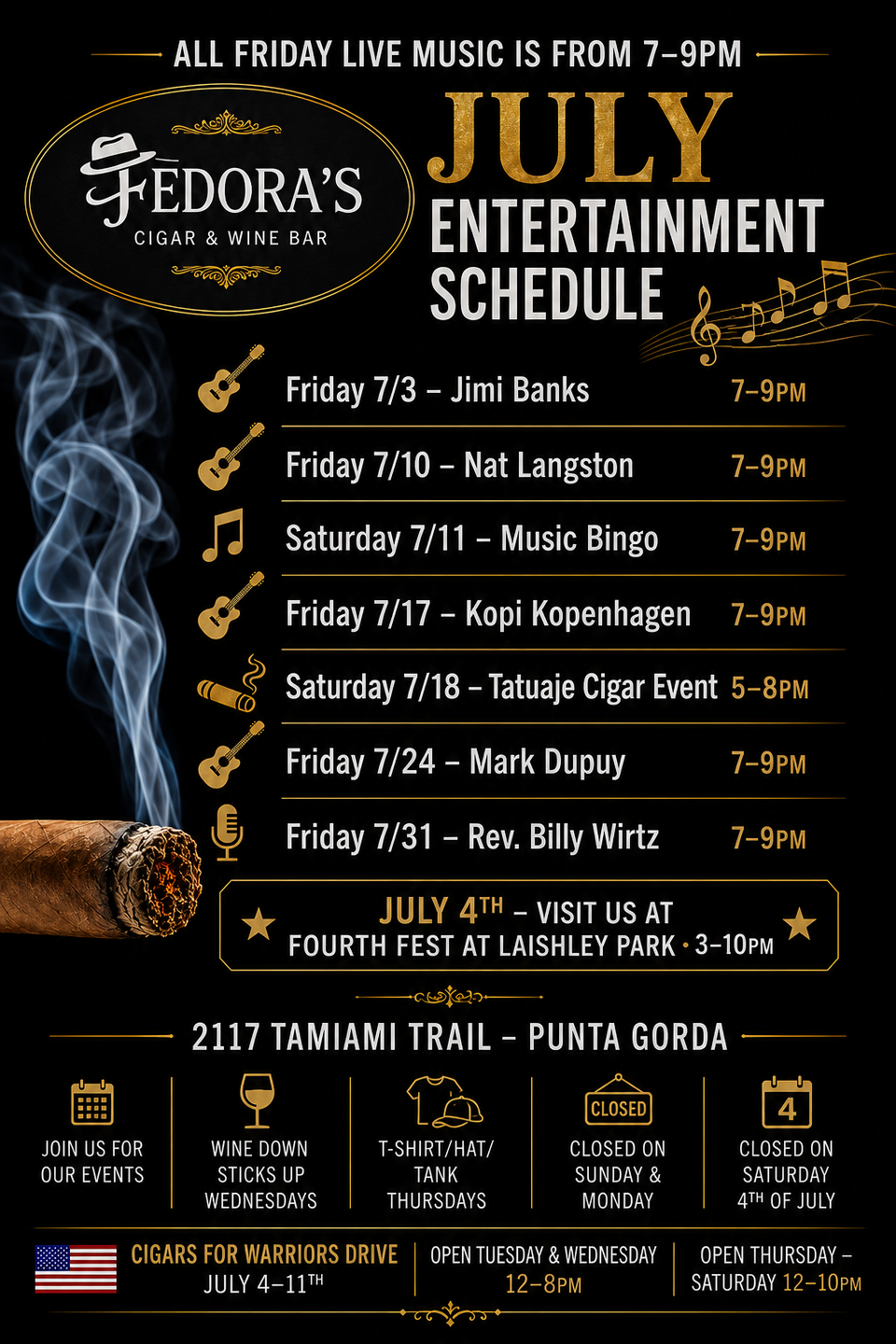 July entertainment schedule 2026 (2)