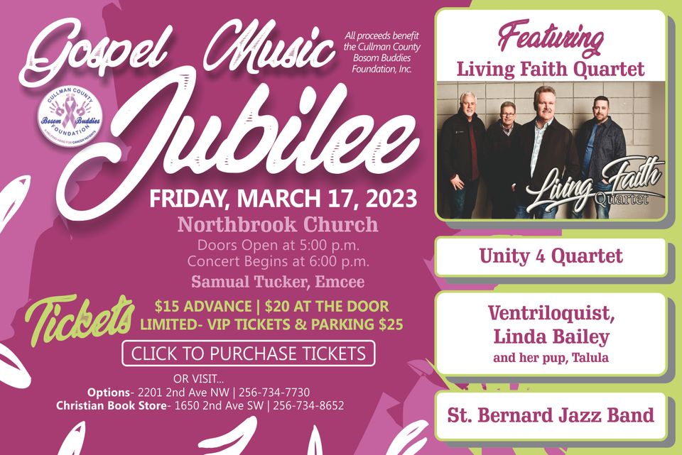 Gospel music jubilee flyer