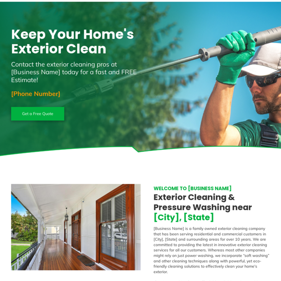 Exterior cleaning