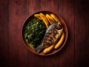 Grilled Fish with Plantains