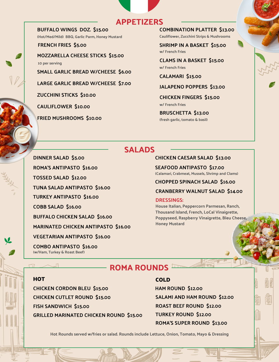 Roma menu new page 1