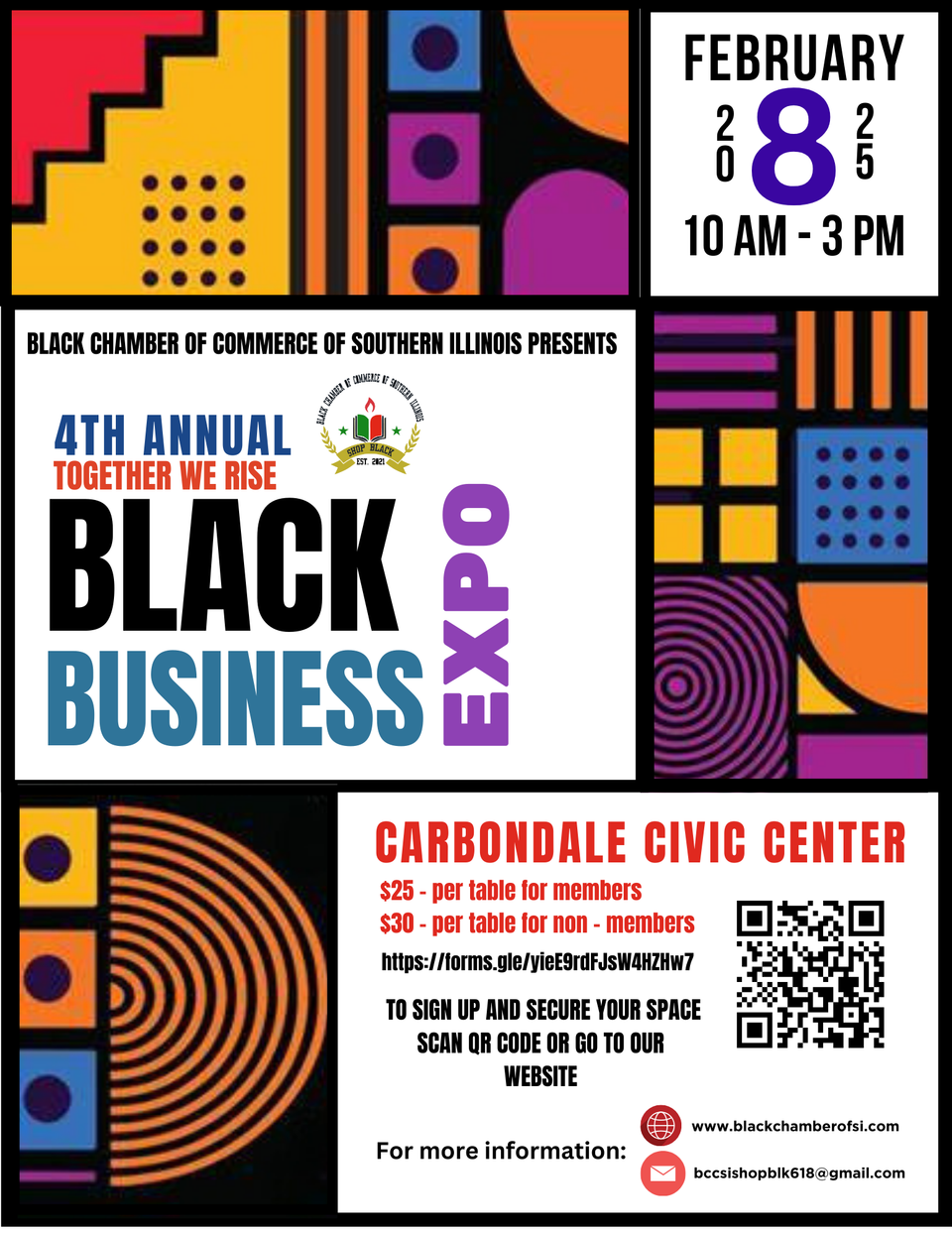 2025 black expo vendor flyer