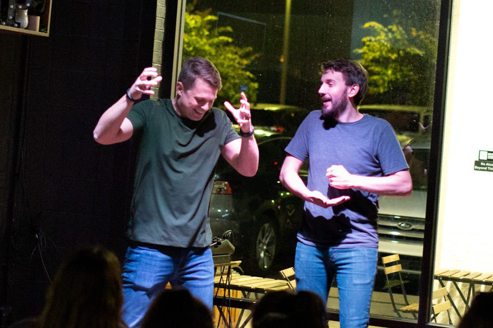 Breakroom improv stage