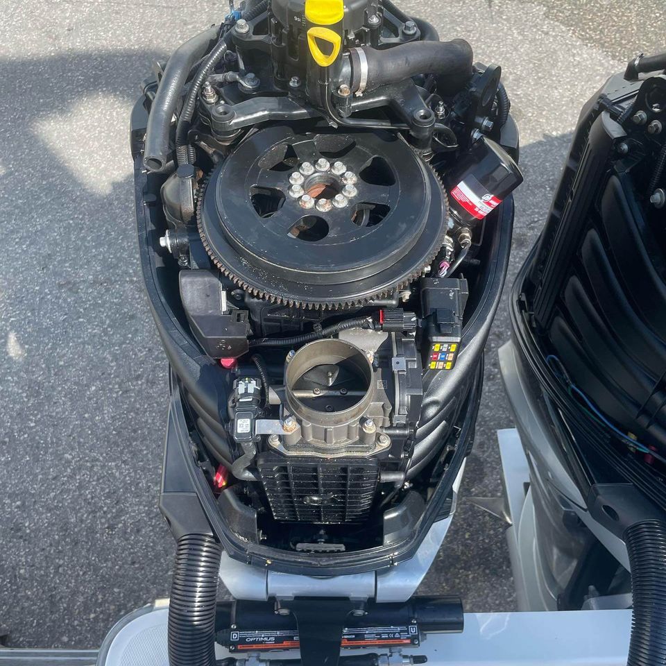 Marine engine being serviced 5