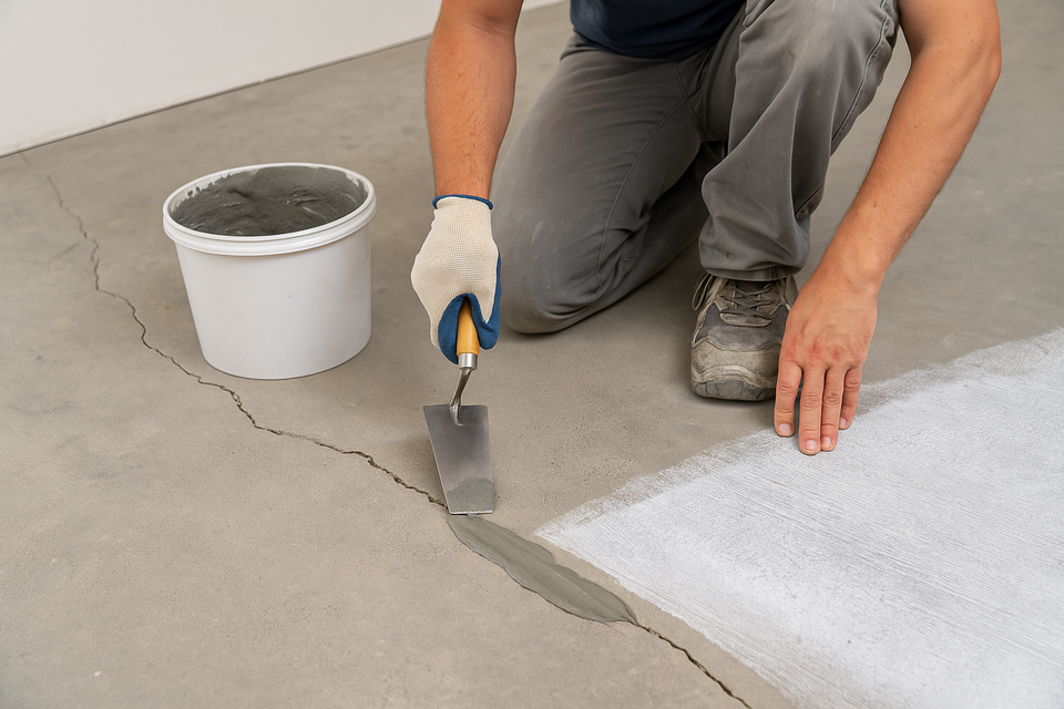Concrete crack repair restores damaged surfaces and helps extend the life of concrete floors.